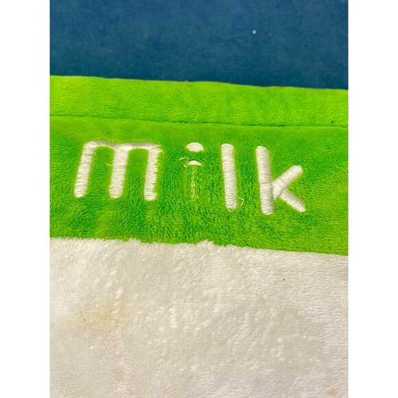 Rare Kawaii Green Plush Milk Carton Pillow 9x9 - Picture 6 of 6